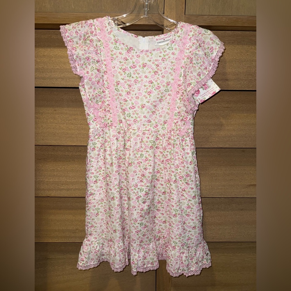 LoveShackFancy Pink Floral Lace Kids Dress